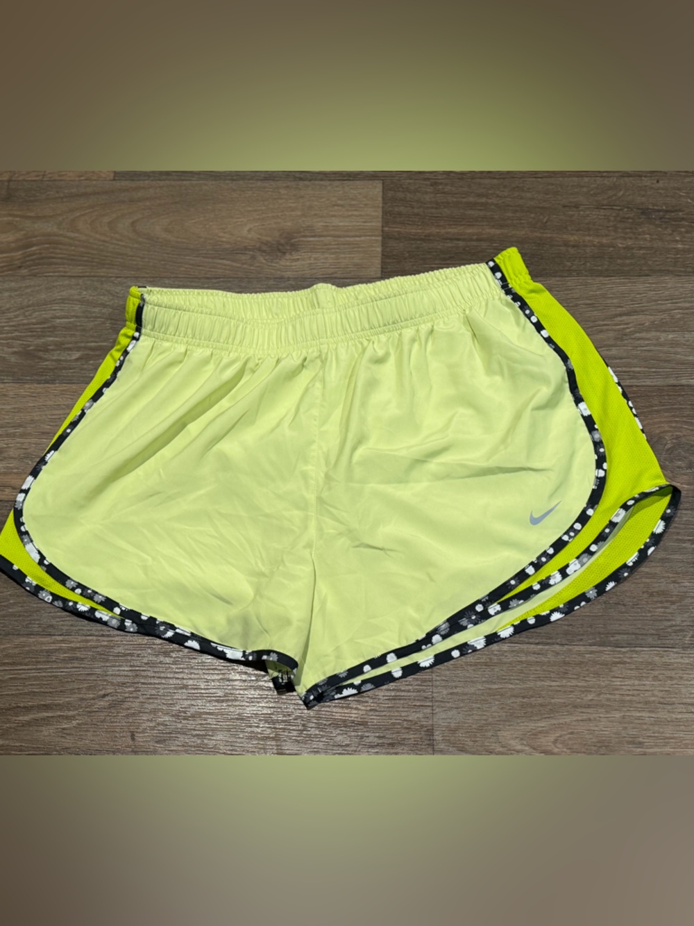 Nike Women’s Neon Lime Dri-FIT Athletic Shorts
